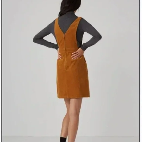 Frank & Oak Pinafore Corduroy Dress 100% cotton XS - Picture 2 of 10